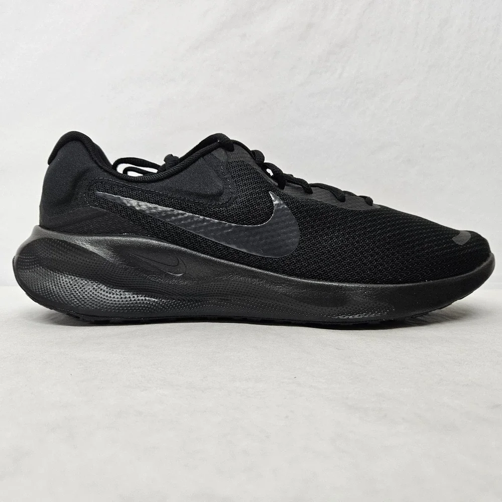 Nike Revolution 7 Running Shoes FB2207-005 Black Off Noir Men's Size 10.5 - Picture 3 of 10